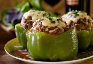 green stuffed peppers
